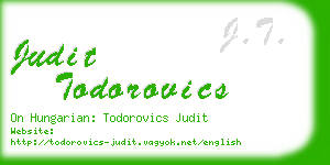 judit todorovics business card